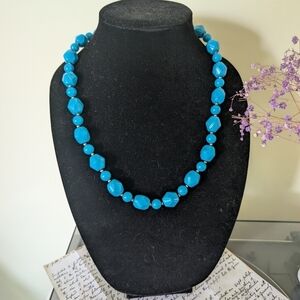 Blue Beaded Necklace